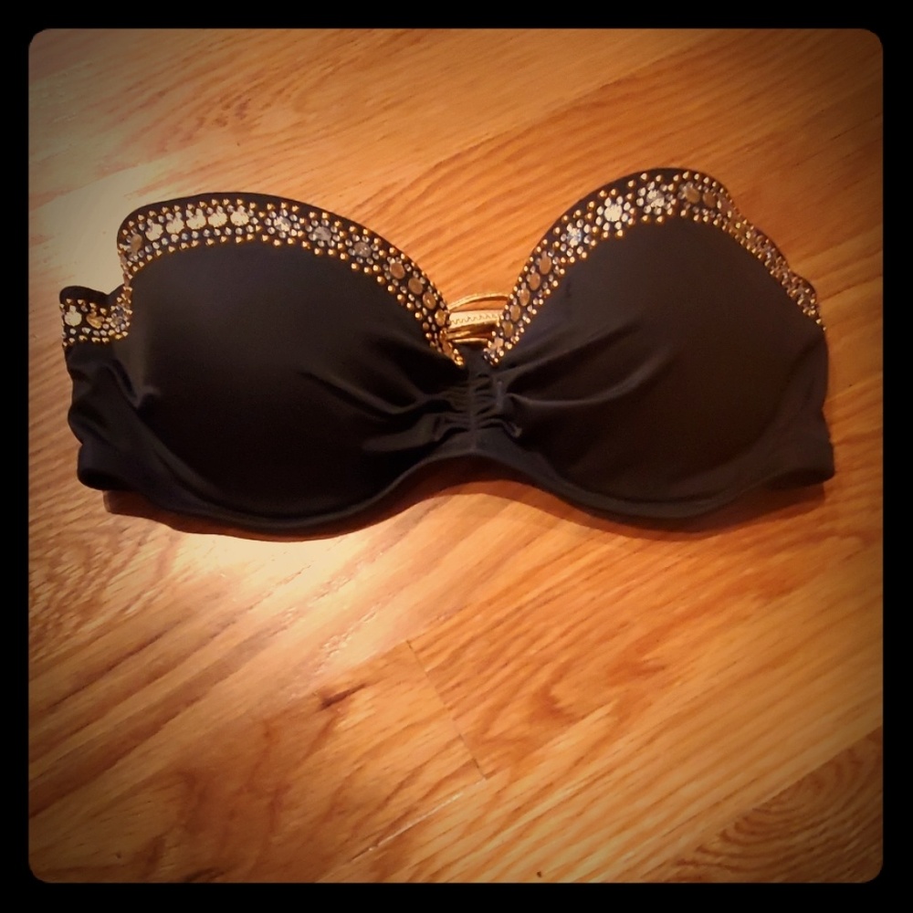 32C & 34B VS push-up bikini top embellished